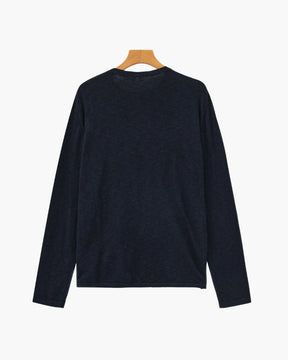 Essential Crewneck-Shirt aus Leinen-Baumwolle