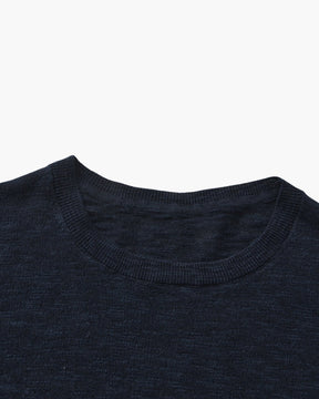 Essential Crewneck-Shirt aus Leinen-Baumwolle