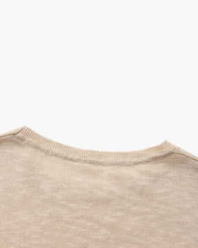 Essential Crewneck-Shirt aus Leinen-Baumwolle