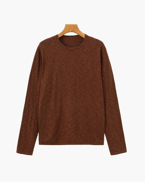 Essential Crewneck-Shirt aus Leinen-Baumwolle
